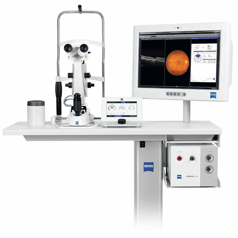 ZEISS VISULAS Green. Unmatched workflow efficiency in laser therapy.